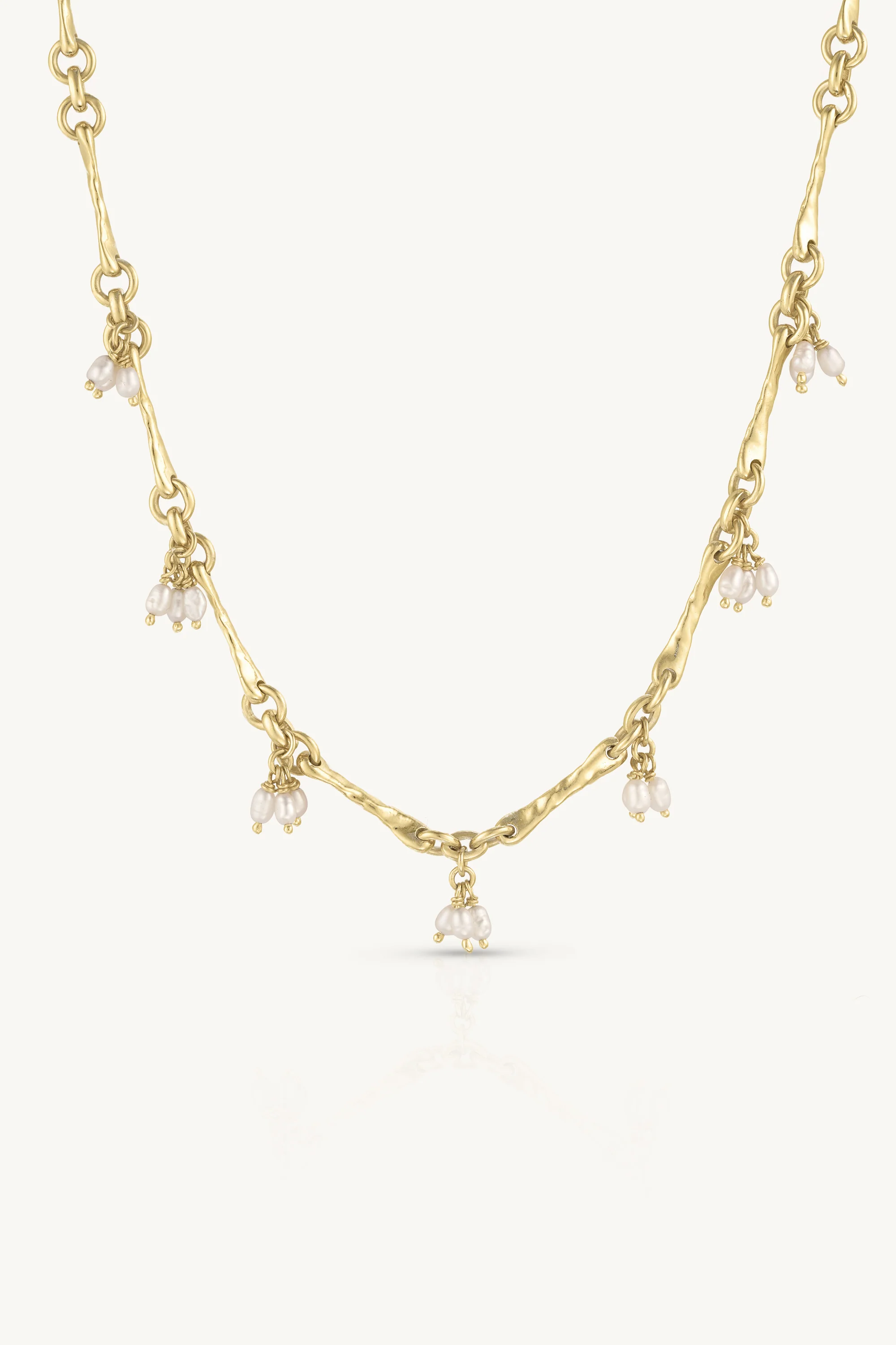 Trinket Pearl Gold Necklace - Image 4