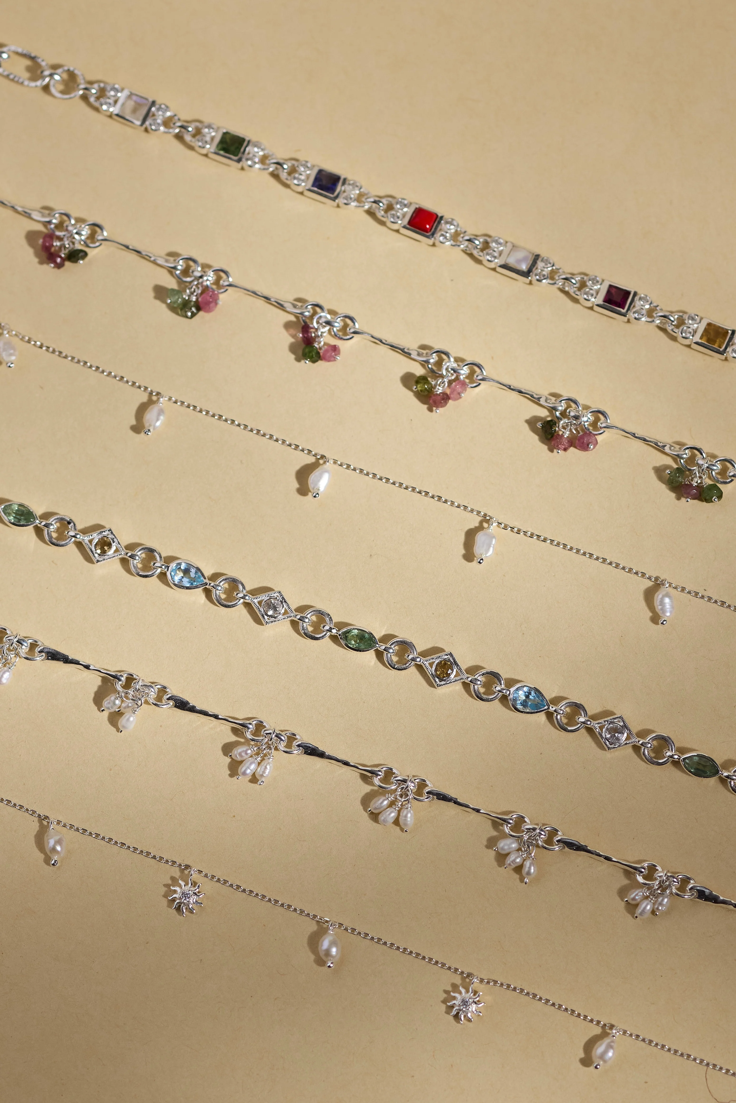 Pearl Drop Silver Necklace - Image 4