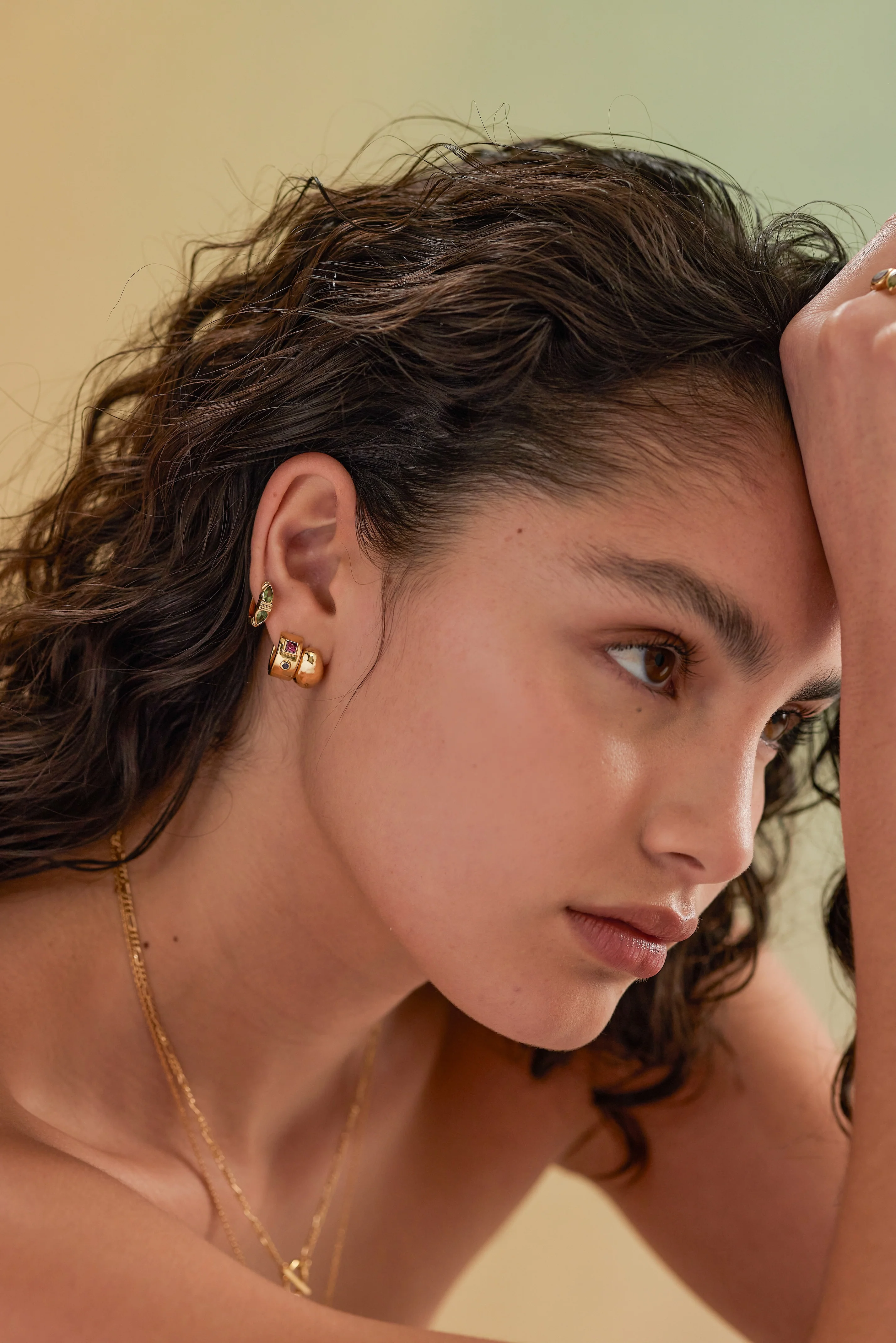 Tulip Gold Studs - Image 2