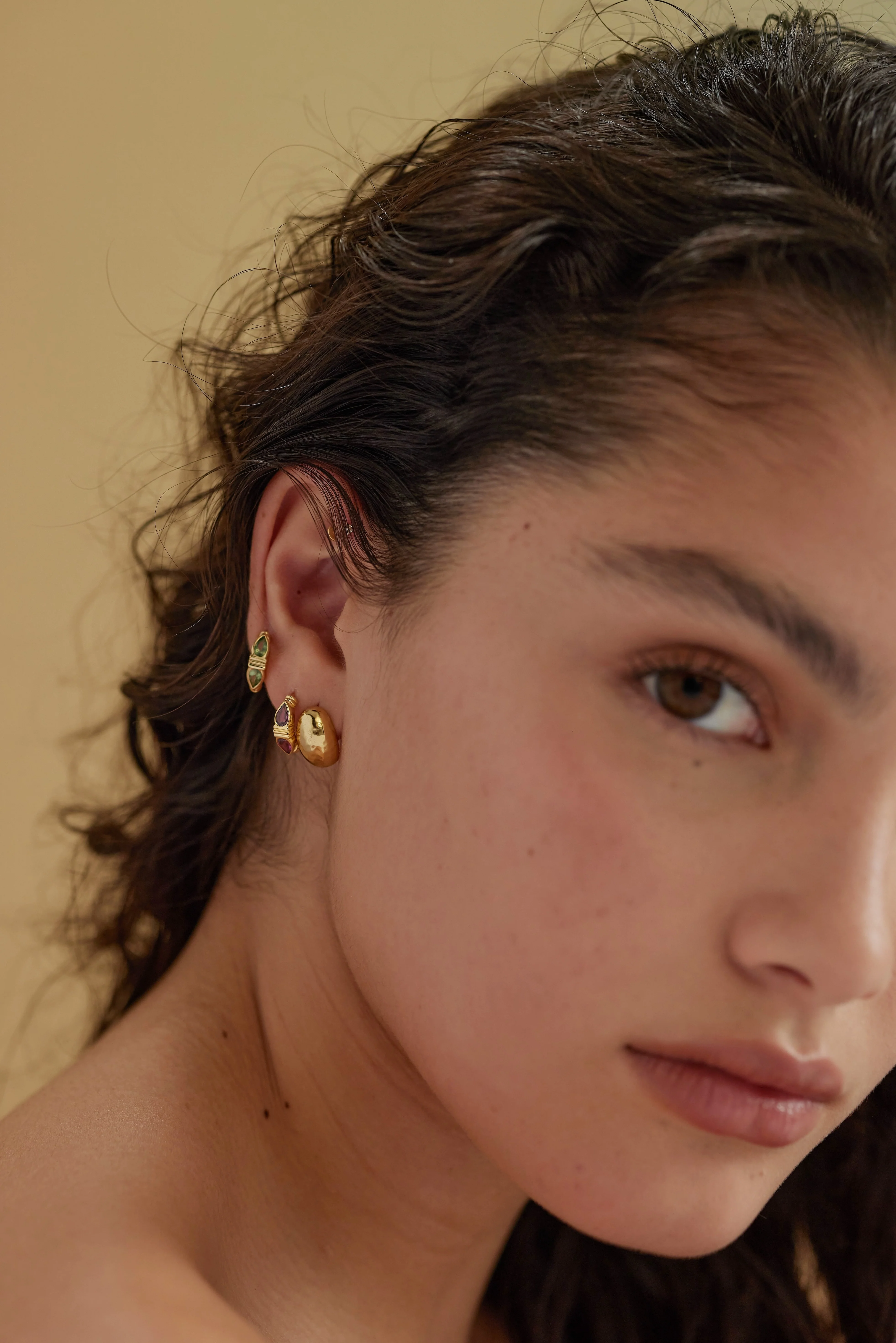 Tulip Gold Studs - Image 3