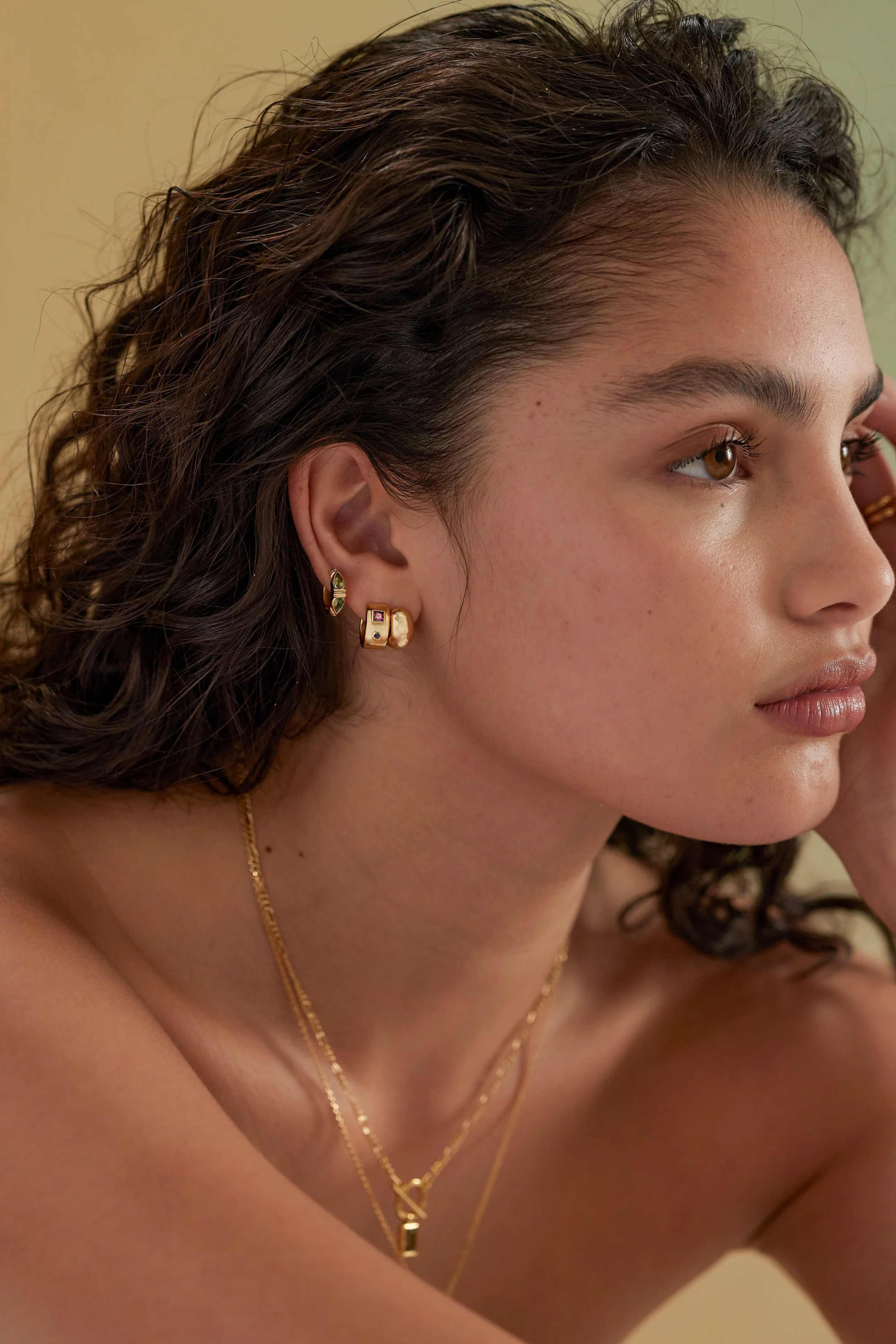 Tulip Gold Studs - Image 4