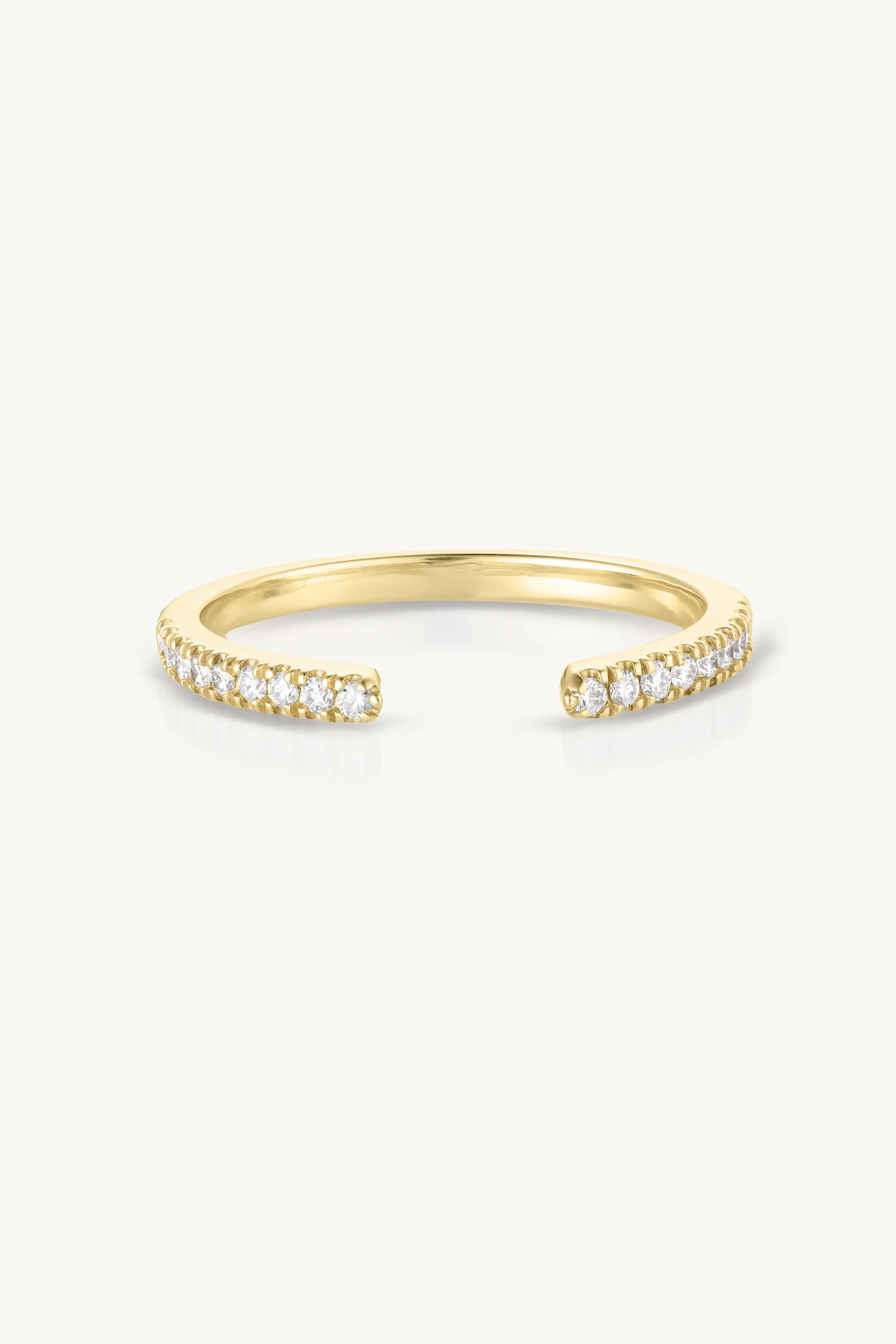 Yellow Gold Open Diamond Wedder